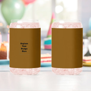 Create Your Own Brown Can Glass