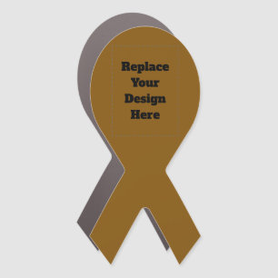 Create Your Own Brown Car Magnet