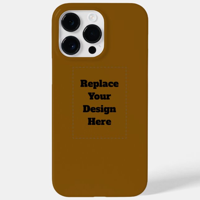 Create Your Own Brown Case-Mate iPhone Case (Back)
