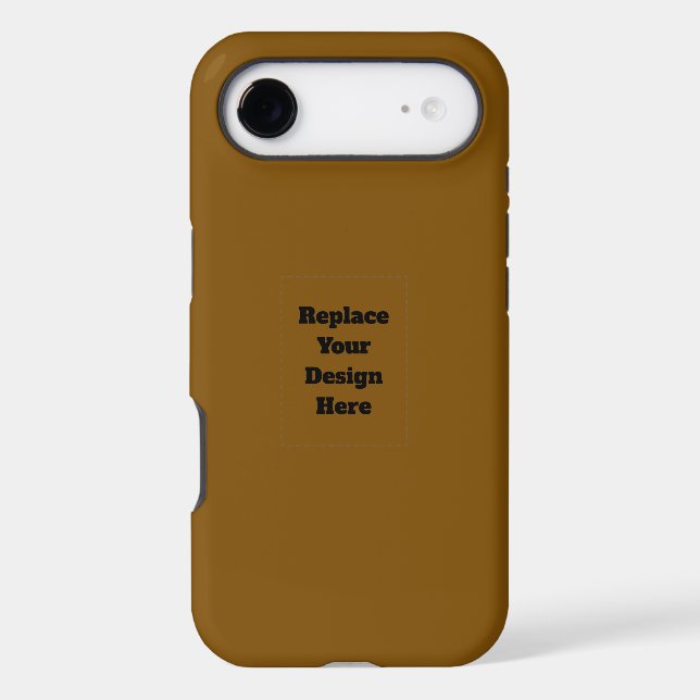 Create Your Own Brown Case-Mate iPhone Case (Back)