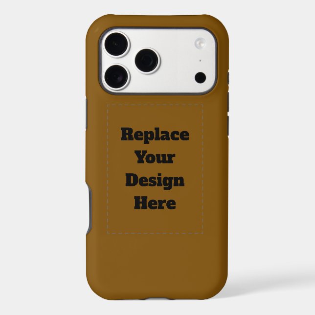 Create Your Own Brown Case-Mate iPhone Case (Back)