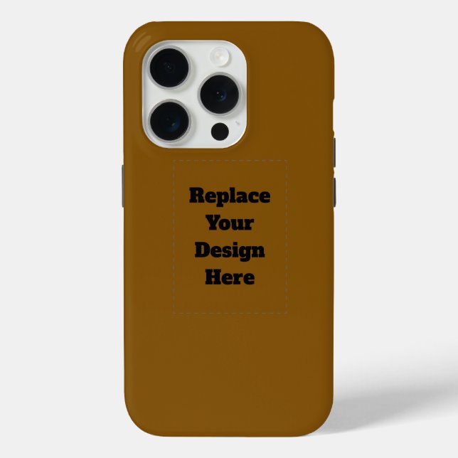 Create Your Own Brown Case-Mate iPhone Case (Back)