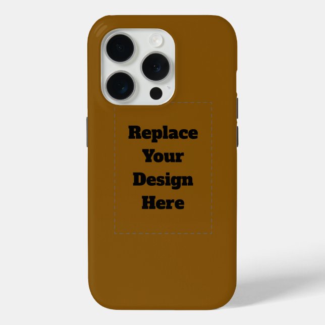 Create Your Own Brown Case-Mate iPhone Case (Back)