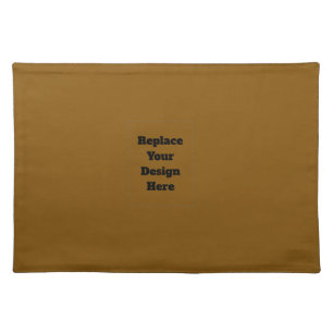 Create Your Own Brown Cloth Placemat