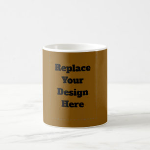 Create Your Own Brown Coffee Mug