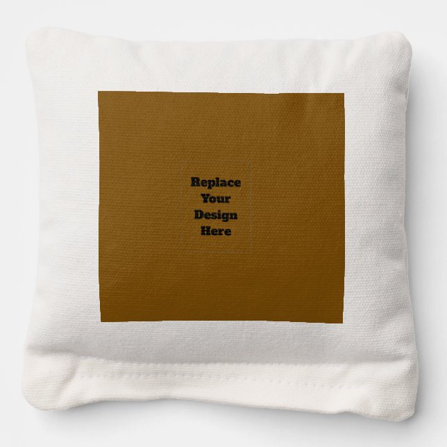 Create Your Own Brown Cornhole Bags (Front)