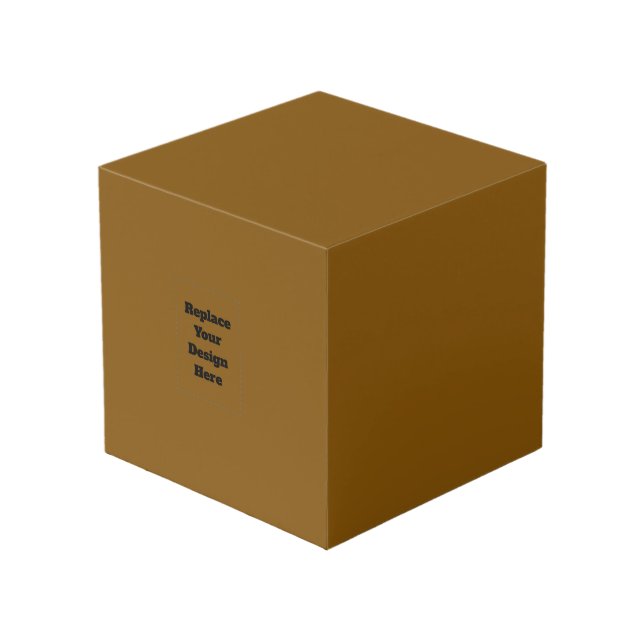 Create Your Own Brown Cube (Front Angled)