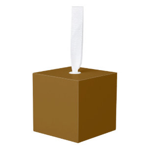 Create Your Own Brown Cube Ornament