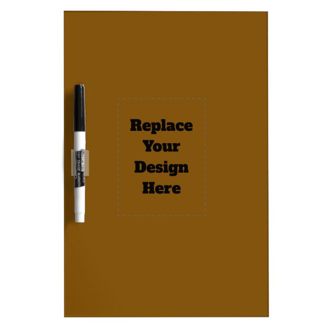 Create Your Own Brown Dry Erase Board (Front)