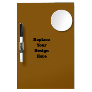 Create Your Own Brown Dry Erase Board With Mirror