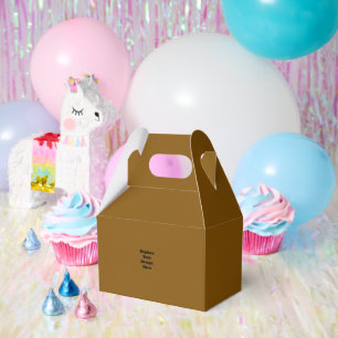 Create Your Own Brown Favor Boxes