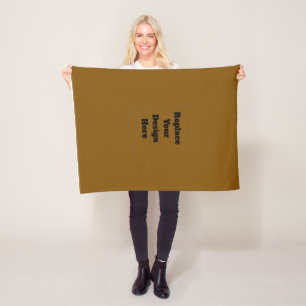 Create Your Own Brown Fleece Blanket