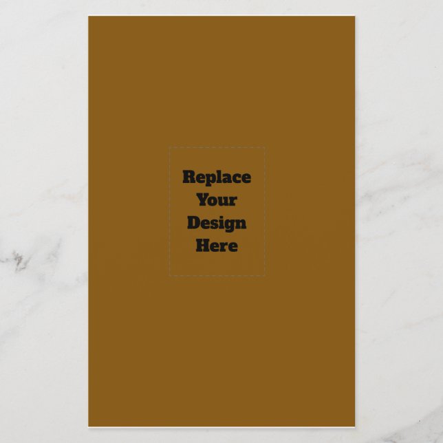 Create Your Own Brown Flyer (Front)