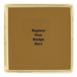Create Your Own Brown Gold Finish Lapel Pin