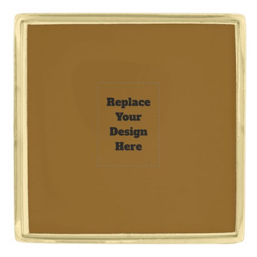 Create Your Own Brown Gold Finish Lapel Pin