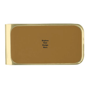 Create Your Own Brown Gold Finish Money Clip