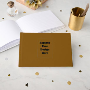 Create Your Own Brown Guest Book