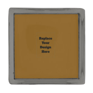 Create Your Own Brown Gunmetal Finish Lapel Pin