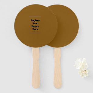 Create Your Own Brown Hand Fan