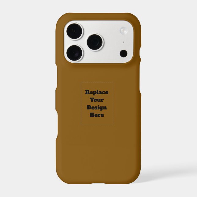 Create Your Own Brown iPhone Case (Back)