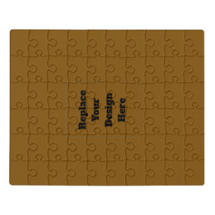 Create Your Own Brown Jigsaw Puzzle