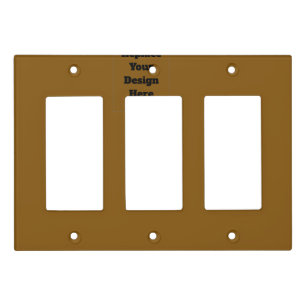 Create Your Own Brown Light Switch Cover
