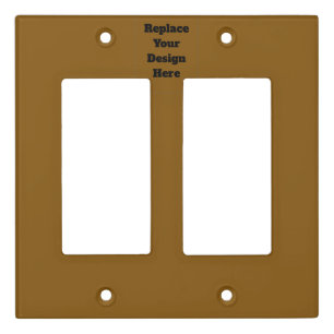 Create Your Own Brown Light Switch Cover