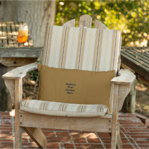 Create Your Own Brown Lumbar Pillow