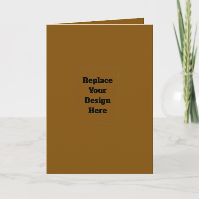 Create Your Own Brown Note Card (Front)
