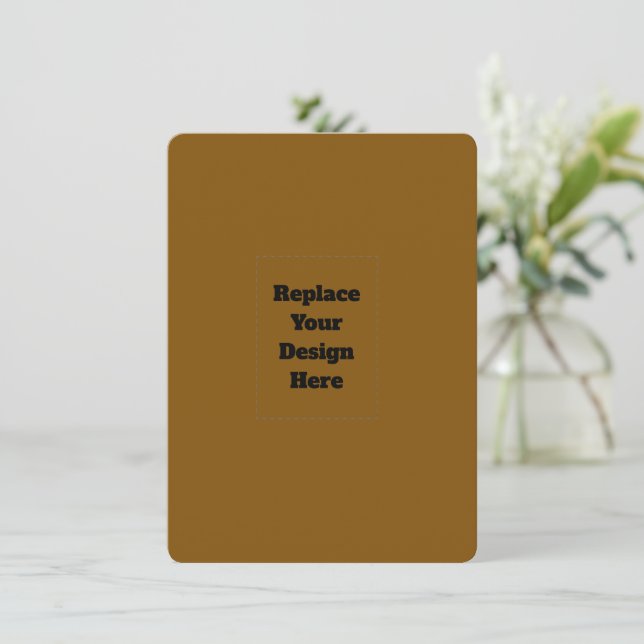 Create Your Own Brown Note Card (Standing Front)