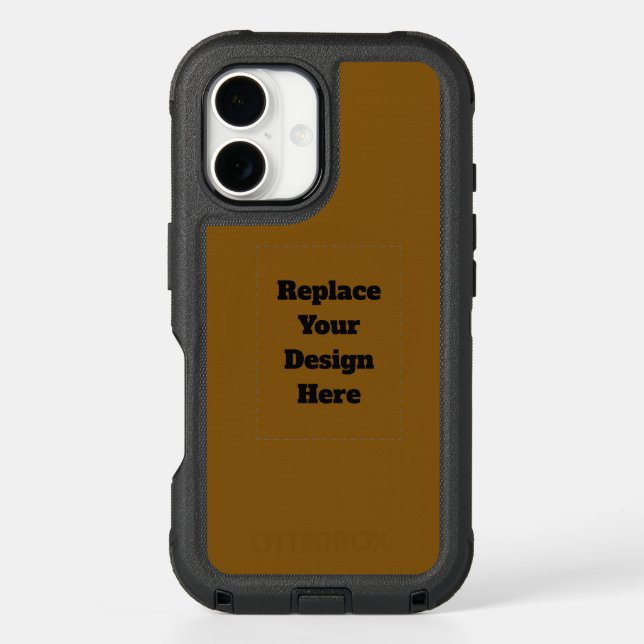 Create Your Own Brown Otterbox iPhone Case (Back)