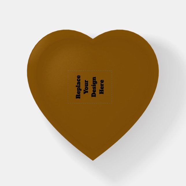 Create Your Own Brown Paperweight (Front)