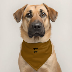 Create Your Own Brown Pet Bandana Collar