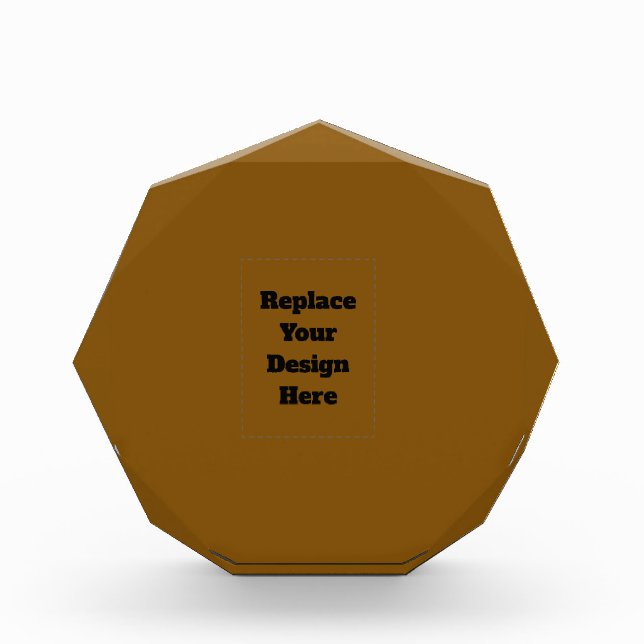 Create Your Own Brown Photo Block (Front)