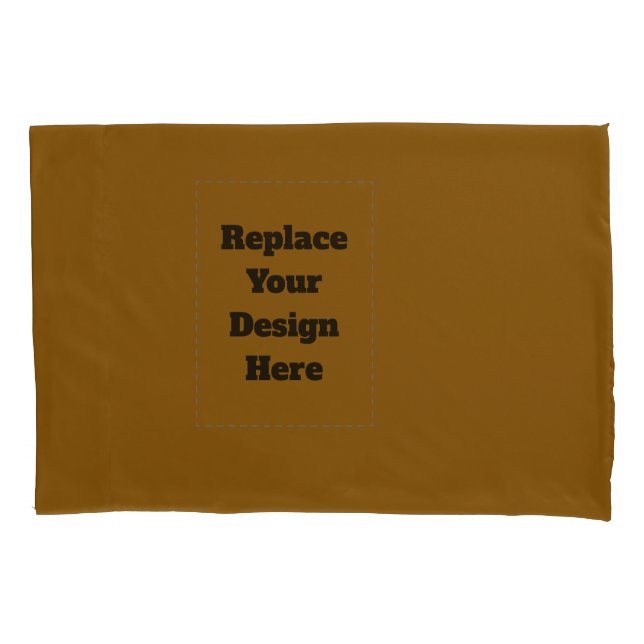 Create Your Own Brown Pillow Case (Front)