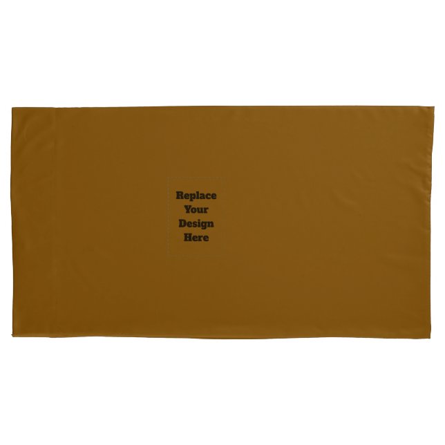 Create Your Own Brown Pillow Case (Front)