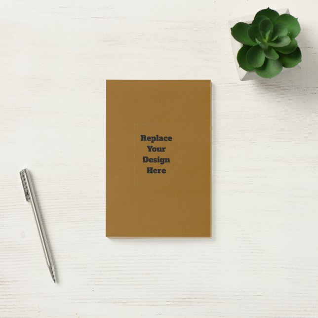 Create Your Own Brown Post-it Notes (Office)