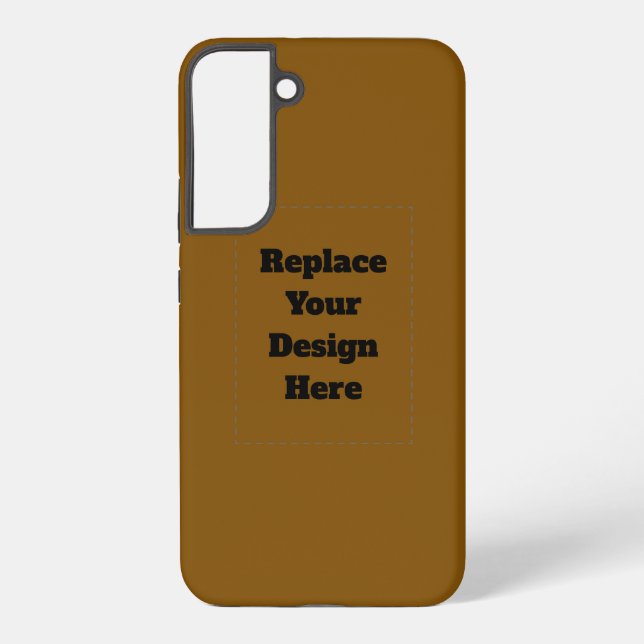 Create Your Own Brown Samsung Galaxy Case (Back)