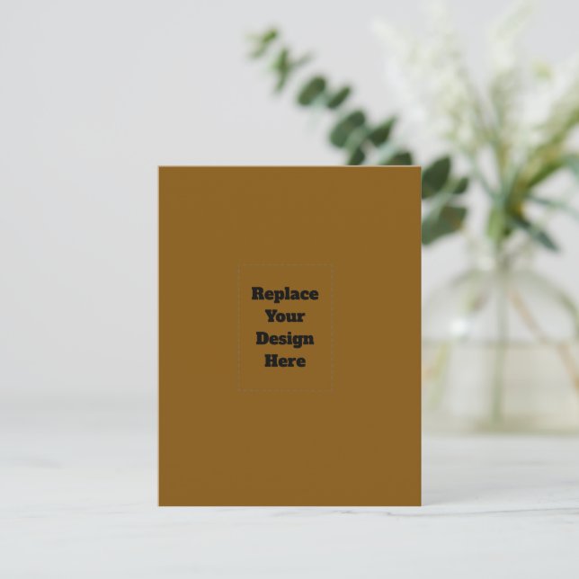 Create Your Own Brown Save The Date (Standing Front)