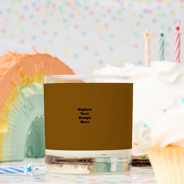 Create Your Own Brown Scented Candle (Birthday)