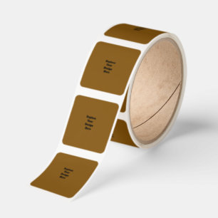 Create Your Own Brown Square Sticker