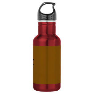 Create Your Own Brown Stainless Steel Water Bottle