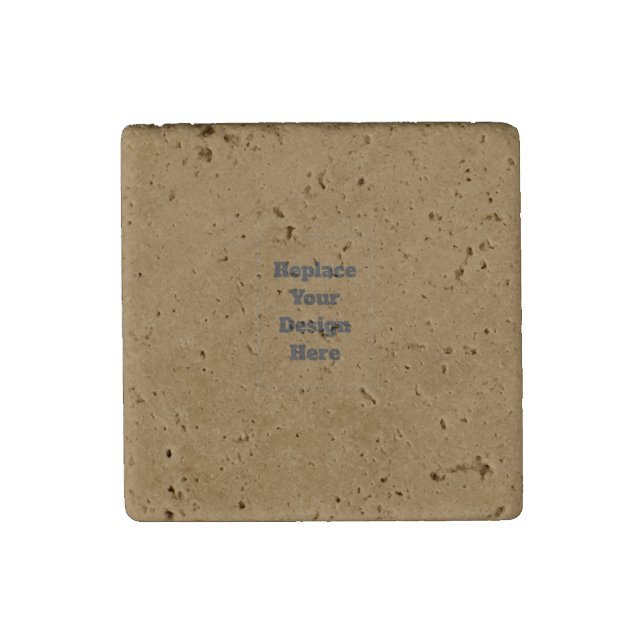 Create Your Own Brown Stone Magnet (Front)