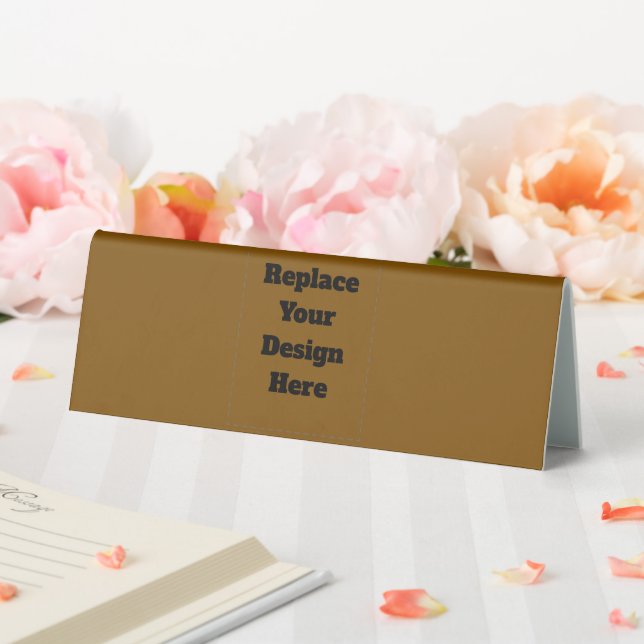 Create Your Own Brown Table Tent (In SItu (Wedding))