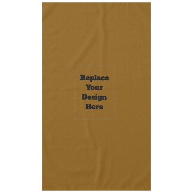 Create Your Own Brown Tablecloth (Front)