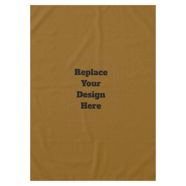 Create Your Own Brown Tablecloth (Front)