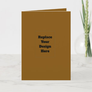 Create Your Own Brown Thank You Card