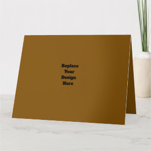 Create Your Own Brown Thank You Card