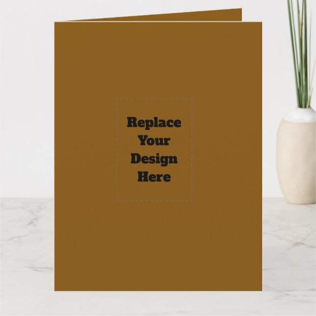 Create Your Own Brown Thank You Card (Front)