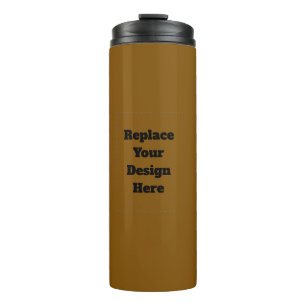 Create Your Own Brown Thermal Tumbler